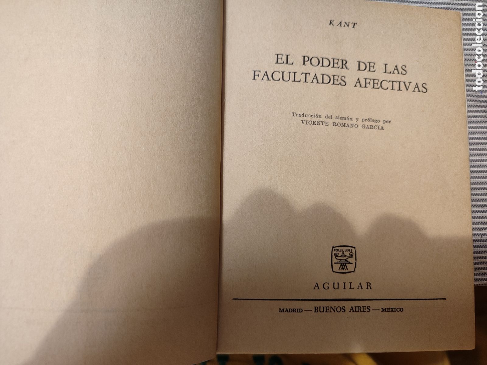 Libros de segunda mano: EL PODER DE LAS FACULTADES AFECTIVAS. KANT. 19688 - Foto 3