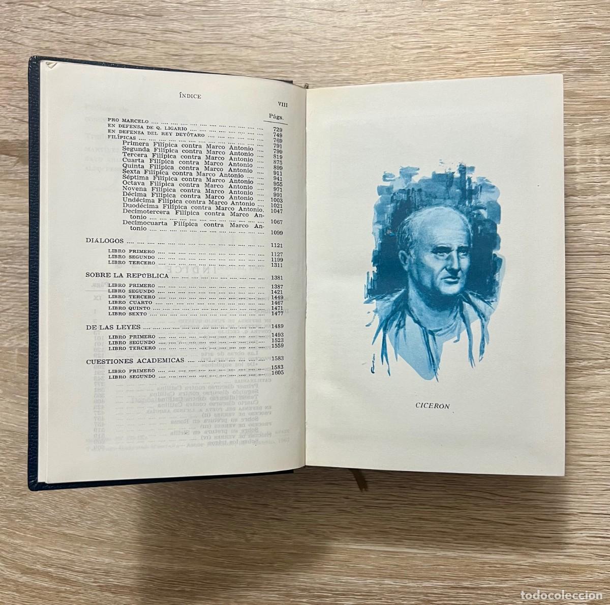Libros de segunda mano: Obras de Cicer&oacute;n (1967). - Foto 4
