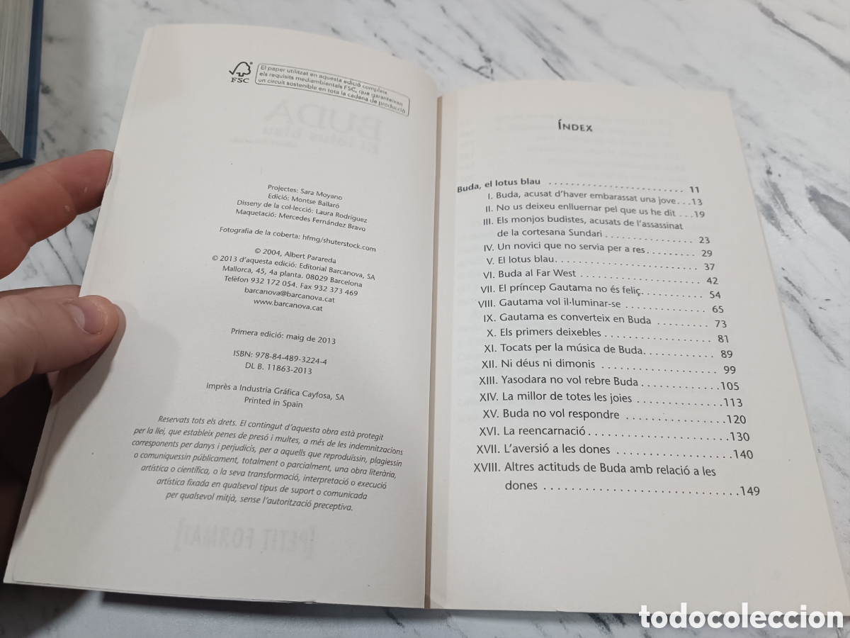 Libros de segunda mano: BUDA EL LOTUS BLAU - ALBERT PARAREDA -2013 EN CATALAN - Foto 4