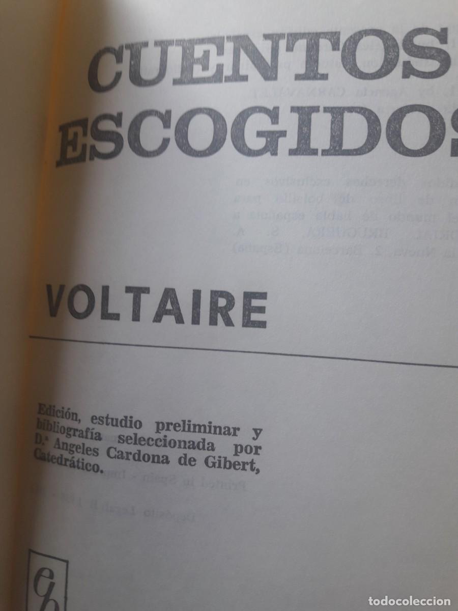 Libros de segunda mano: cuentos escogidos Voltaire - Foto 2
