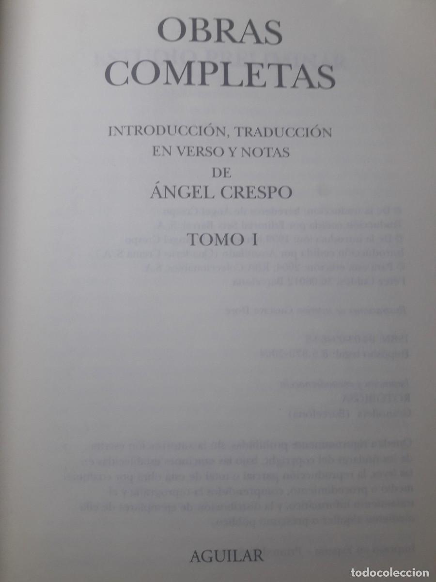 Libros de segunda mano: obras completas 1 Dante Alighieri - Foto 2
