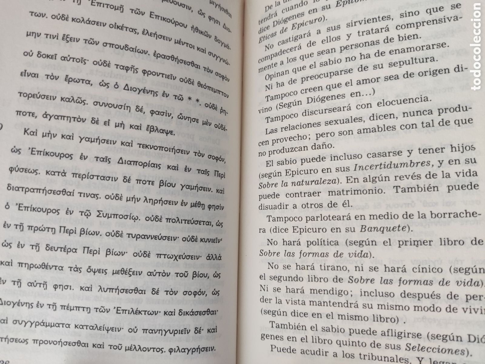 Libros de segunda mano: &Eacute;tica. Epicuro. Edici&oacute;n biling&uuml;e - Foto 3
