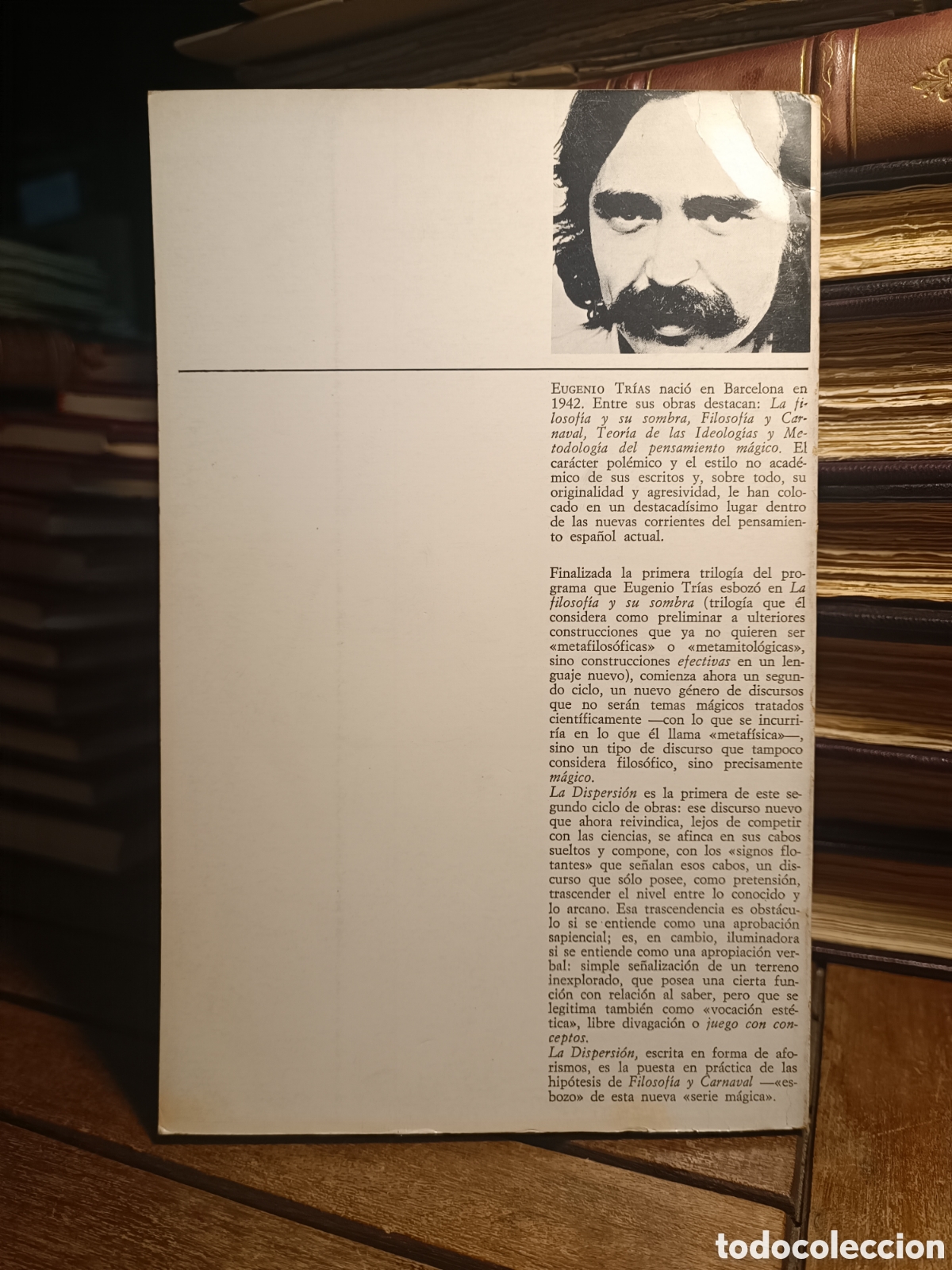 Libros de segunda mano: Eugenio Trias La dispersi&oacute;n. Ed. Taurus, Madrid, 1971 - Foto 3