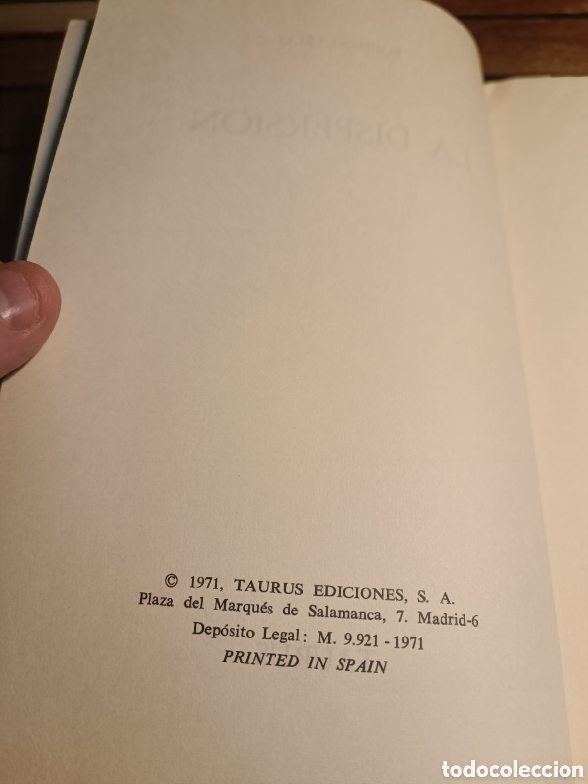 Libros de segunda mano: Eugenio Trias La dispersi&oacute;n. Ed. Taurus, Madrid, 1971 - Foto 4
