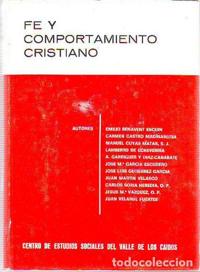 Libros de segunda mano: FE Y COMPORTAMIENTO CRISTIANO. - - Foto 1