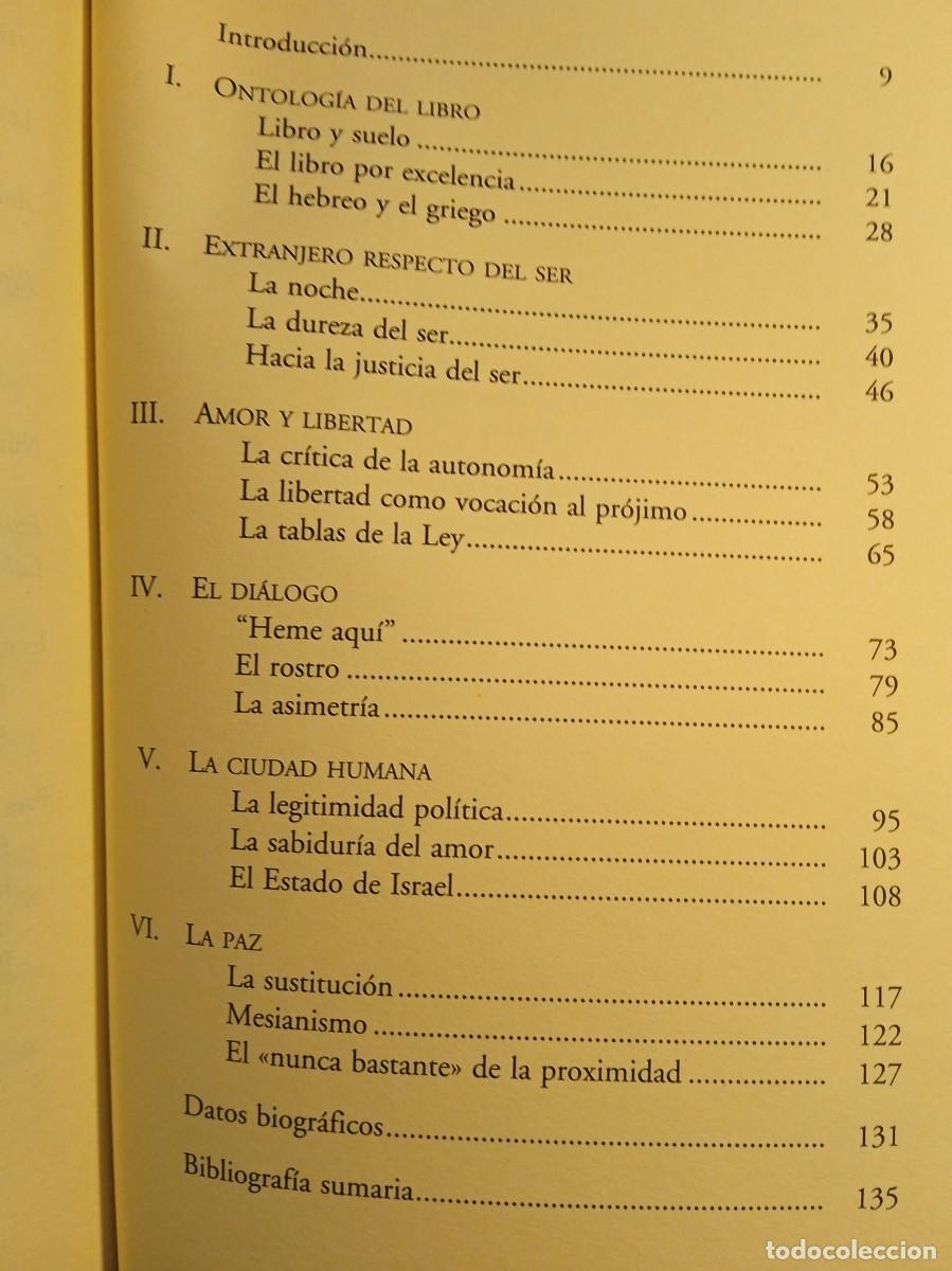 Libros de segunda mano: Catherine Charlier. Levinas, La utop&iacute;a de lo humano. - Foto 5