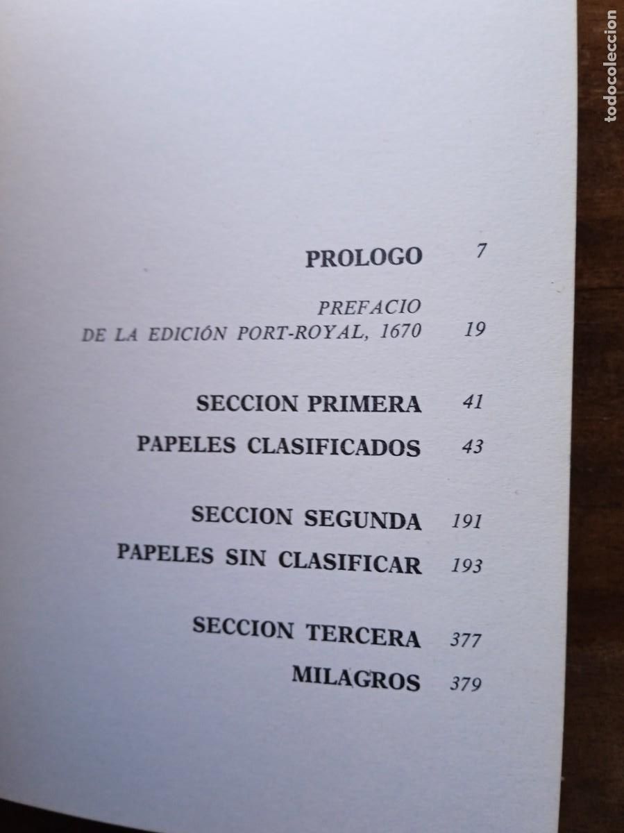 Libros de segunda mano: Pensamientos, Blas Pascal. Ediciones Zeus 1970 - Foto 6