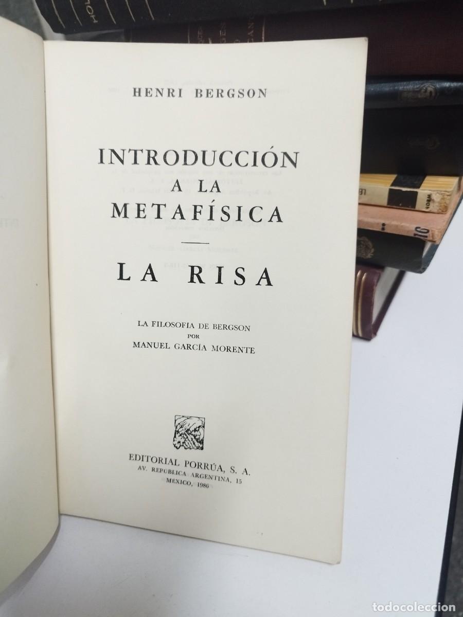 Libros de segunda mano: NTRODUCCION A LA METAFISICA / LA RISA - HENRY BERGSON - Foto 2
