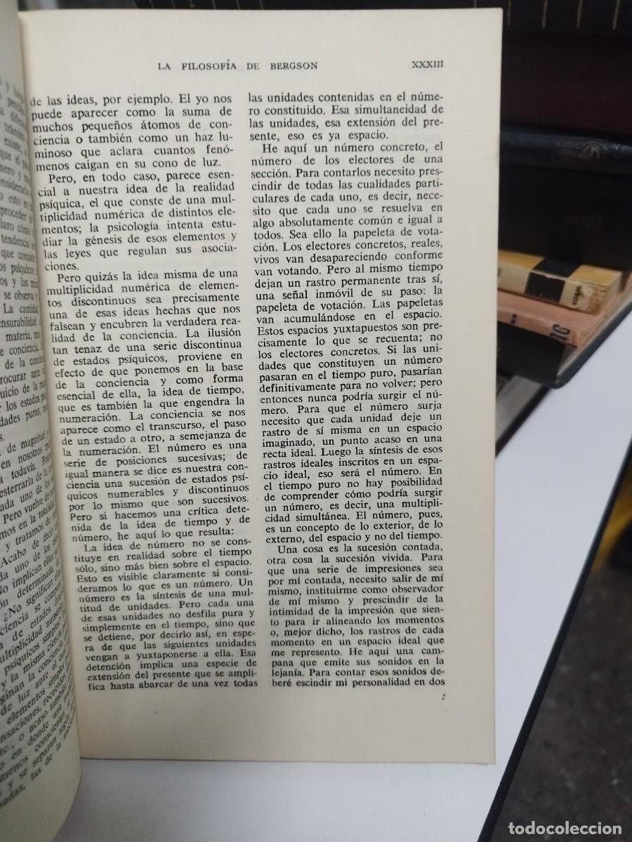 Libros de segunda mano: NTRODUCCION A LA METAFISICA / LA RISA - HENRY BERGSON - Foto 3