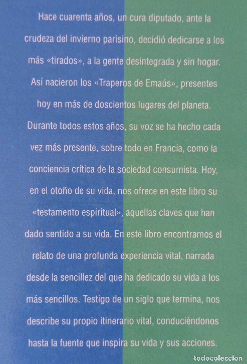 Libros de segunda mano: TESTAMENTO - ABBE PIERRE - Foto 2