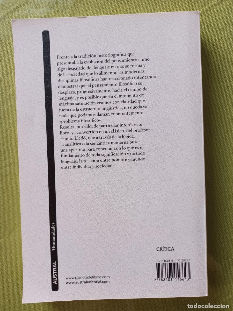 Libros de segunda mano: Filosof&iacute;a y lenguaje. - Emilio Lled&oacute;. - Foto 2