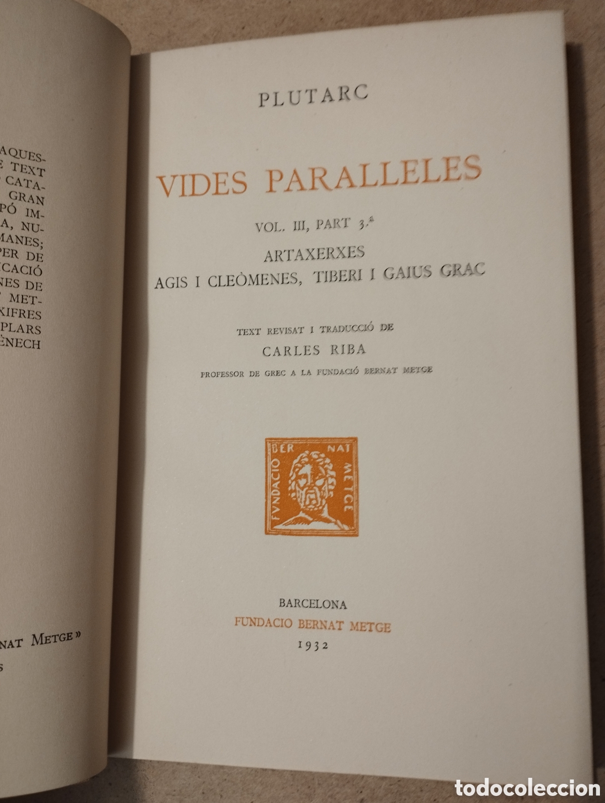 Libros de segunda mano: VIDES PARAL.LELES XII (PLUTARC) - Foto 2