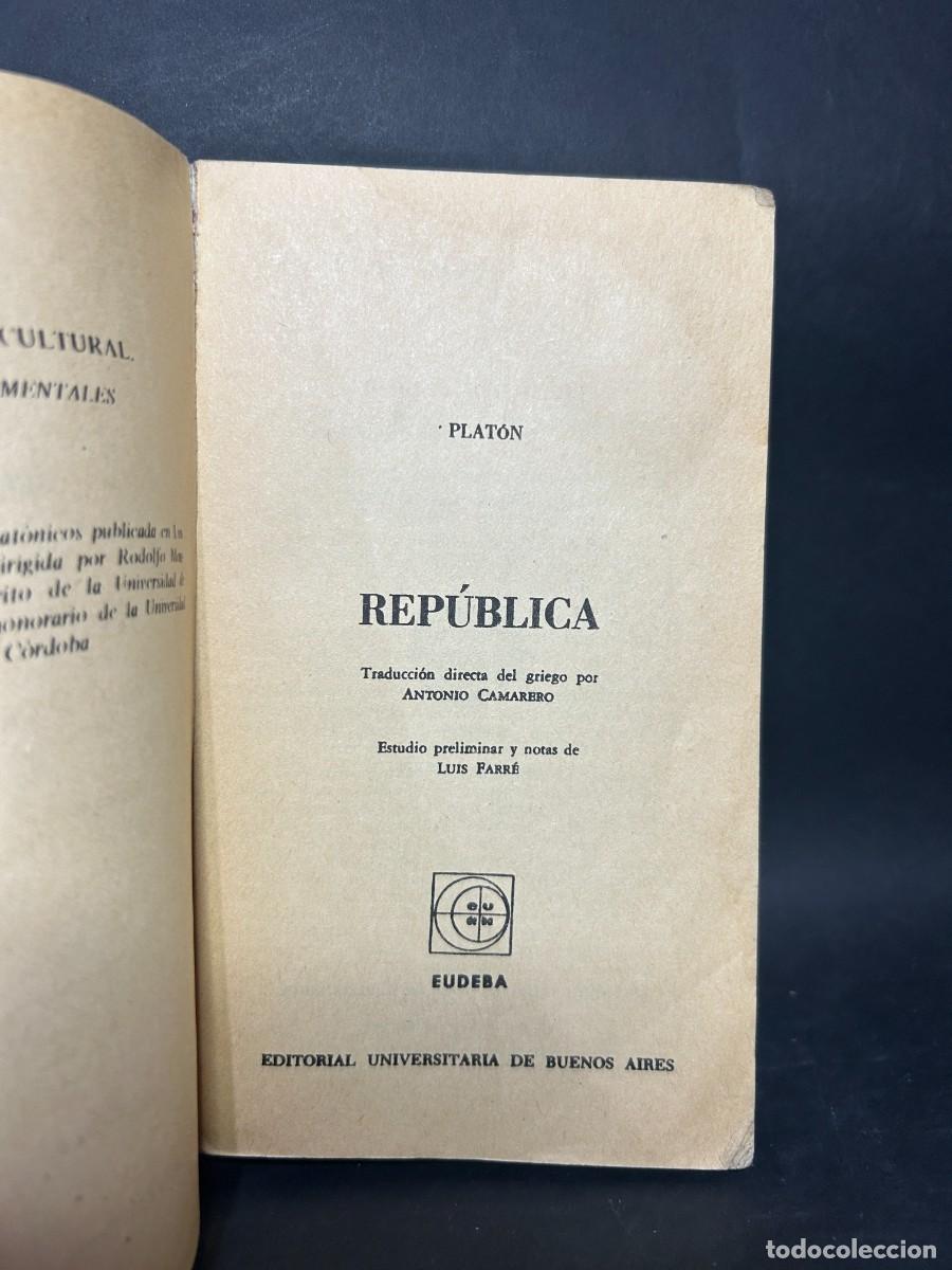 Libros de segunda mano: PLAT&Oacute;N - REP&Uacute;BLICA - 1963 - Foto 3