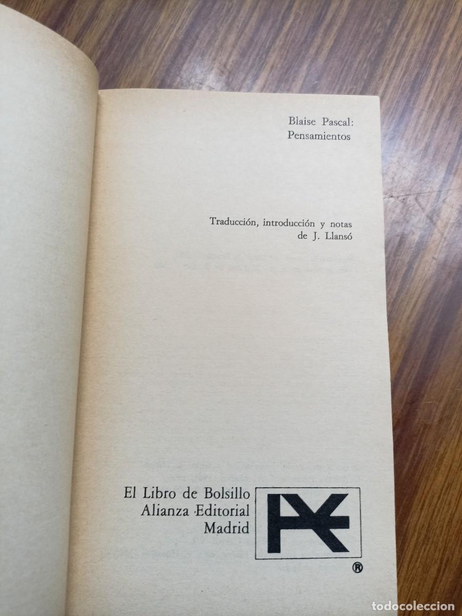 Libros de segunda mano: Blaise Pascal Pensamientos - Foto 2