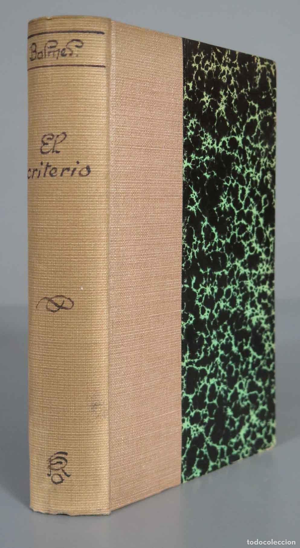 Libros de segunda mano: JAIME BALMES EL CRITERIO. 2 TOMOS - Foto 1