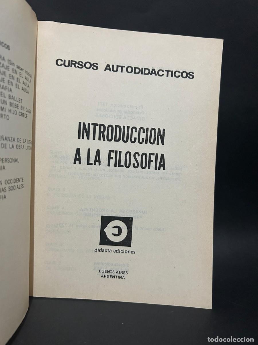 Libros de segunda mano: DIDACTA EDICIONES - INTRODUCCI&Oacute;N A LA FILOSOF&Iacute;A - 1977 - Foto 2