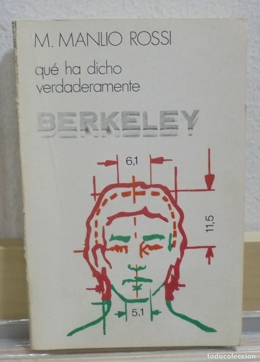 Libros de segunda mano: Que ha dicho verdaderamente Berkeley. M. Manlio Rossi - Foto 1