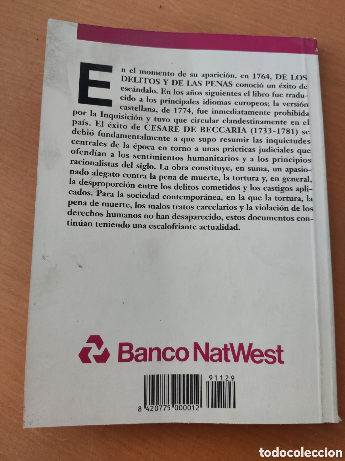 Libros de segunda mano: De los delitos y de las penas. Cesare Beccaria - Foto 2