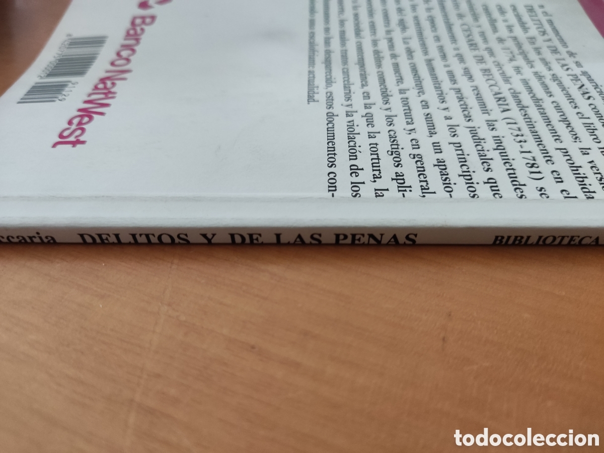 Libros de segunda mano: De los delitos y de las penas. Cesare Beccaria - Foto 3