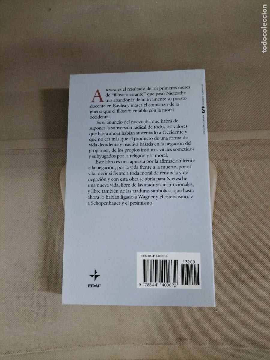 Libros de segunda mano: Aurora - Friedrich Nietzsche. Edaf - Foto 2