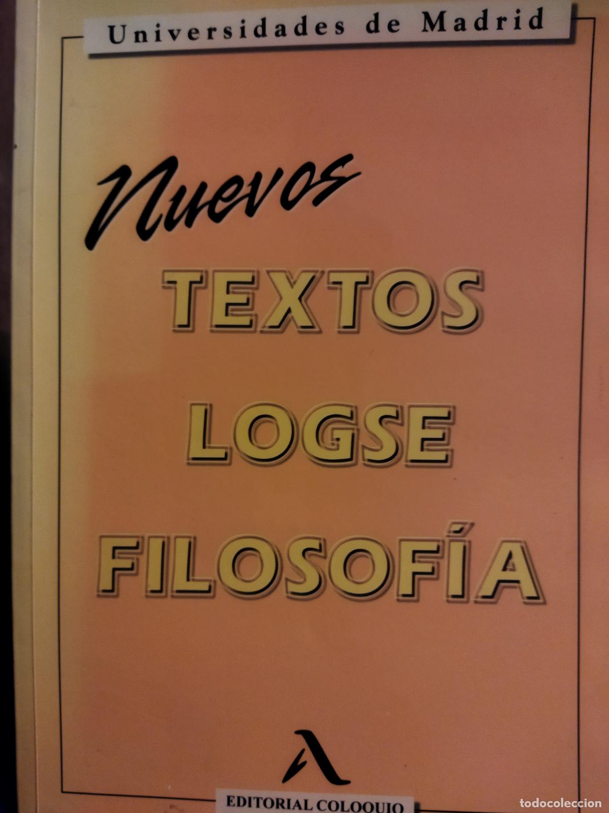 Libros de segunda mano: Nuevos textos logse filosof&iacute;a - Foto 1