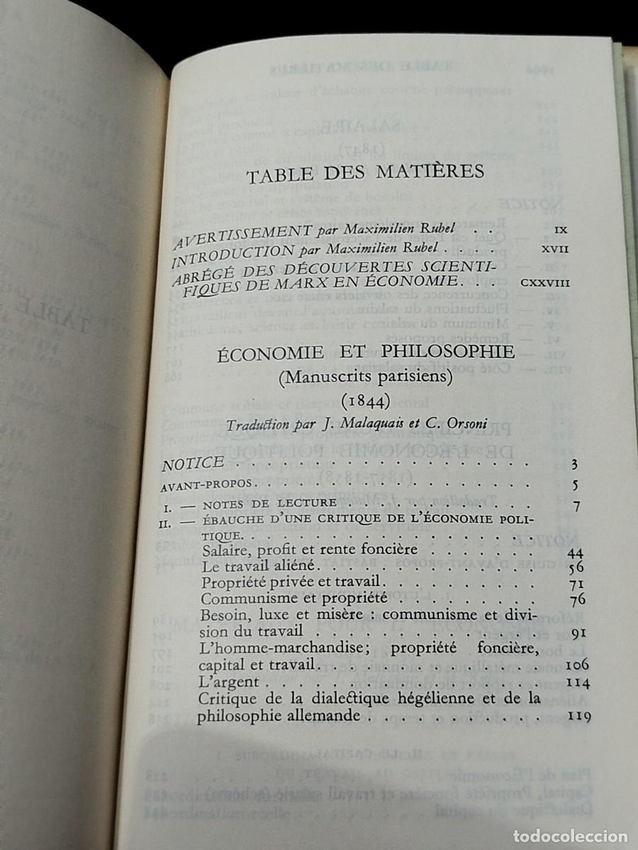 Libros de segunda mano: 1968. Karl Marx. Oeuvres. - Foto 2