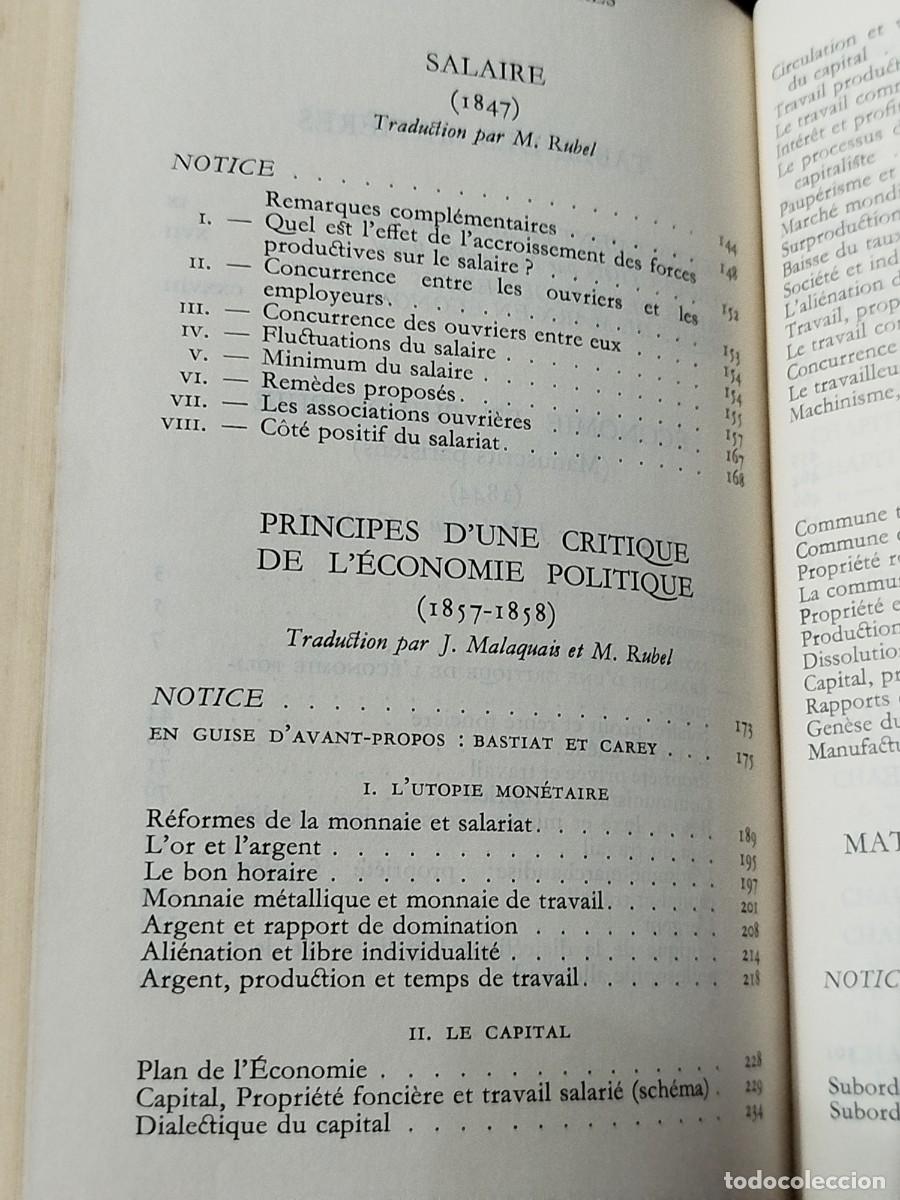 Libros de segunda mano: 1968. Karl Marx. Oeuvres. - Foto 3