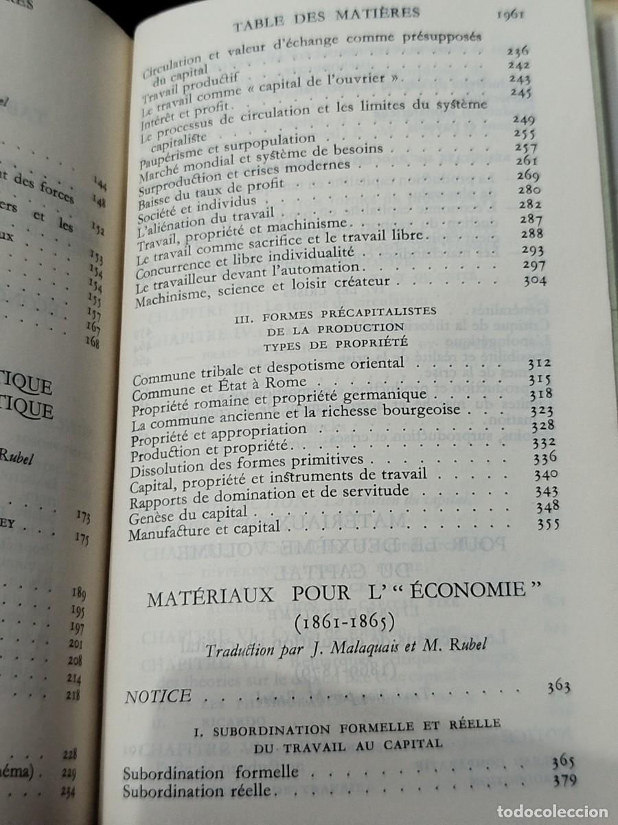 Libros de segunda mano: 1968. Karl Marx. Oeuvres. - Foto 4
