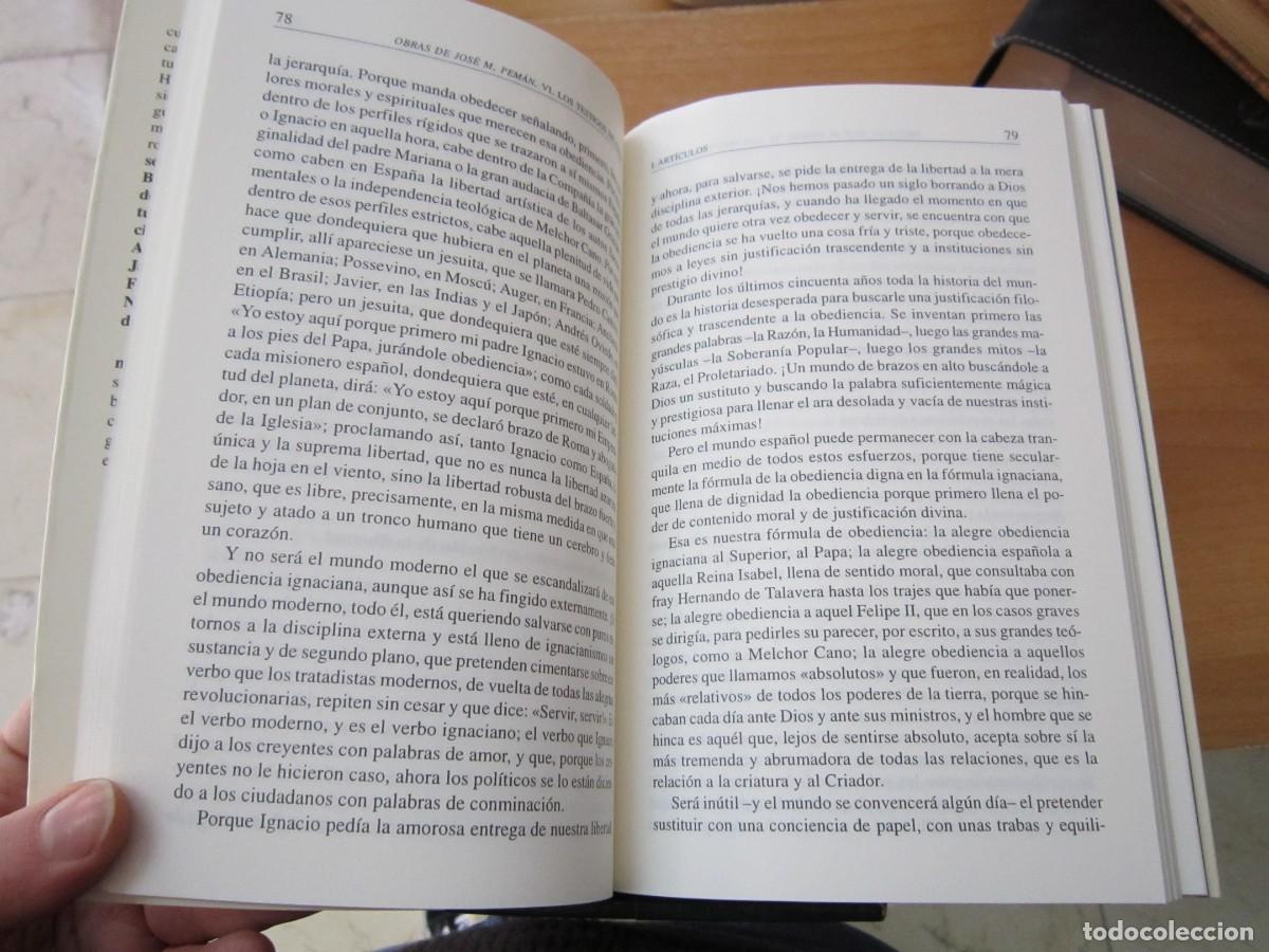Libros de segunda mano: Obras de Jos&eacute; Mar&iacute;a Pem&aacute;n - Foto 3
