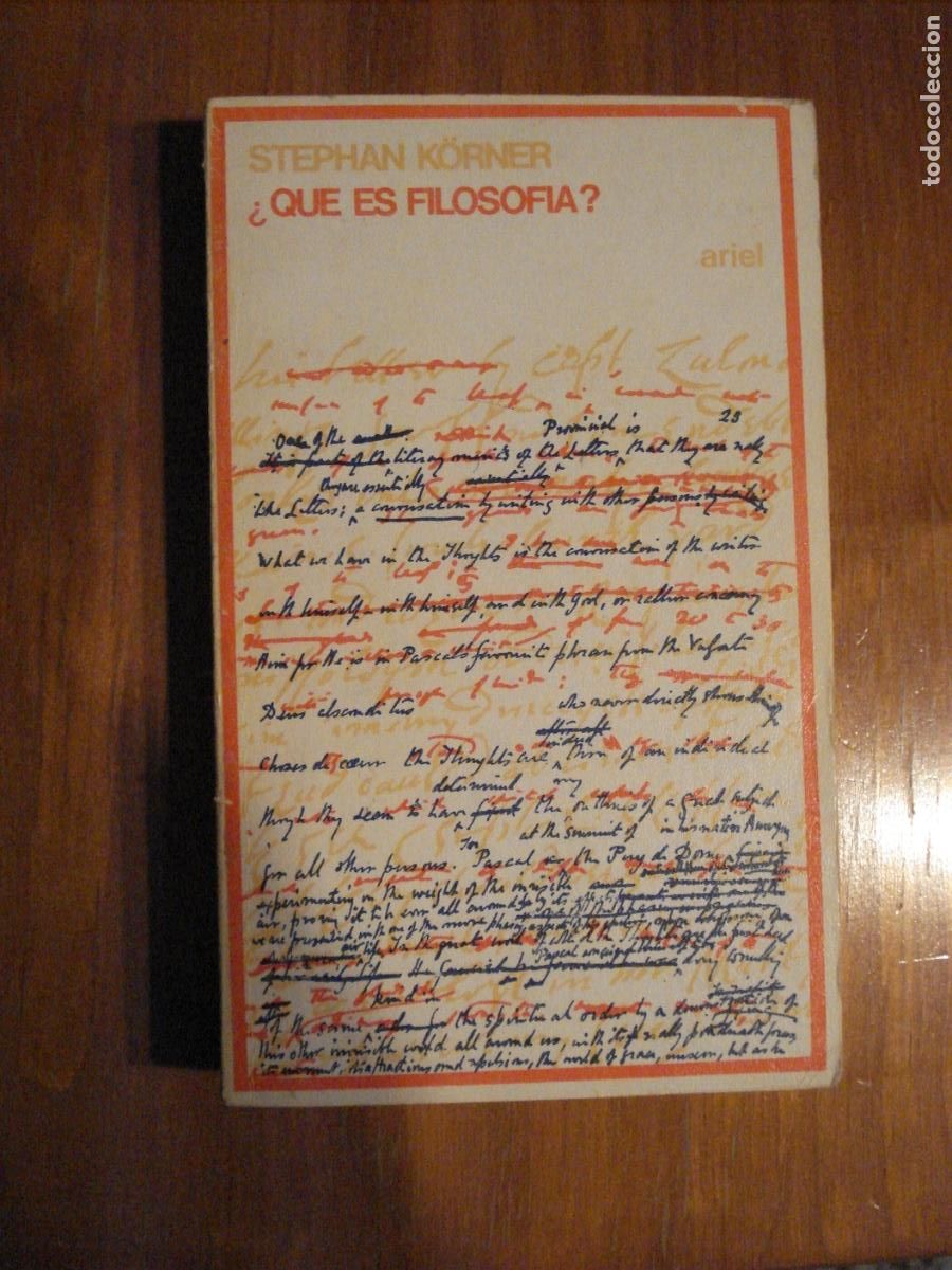 Libros de segunda mano: Stephan K&ouml;rner &iquest;Qu&eacute; es Filosof&iacute;a? Ariel - Foto 1