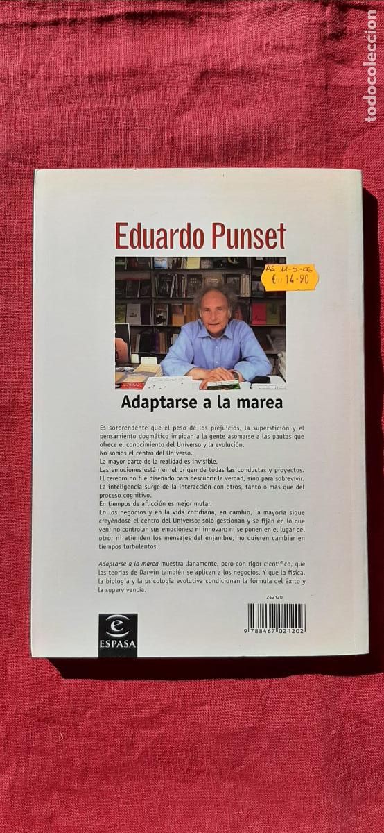 Libros de segunda mano: Adaptarse a la marea - Punset, Eduardo - Foto 2