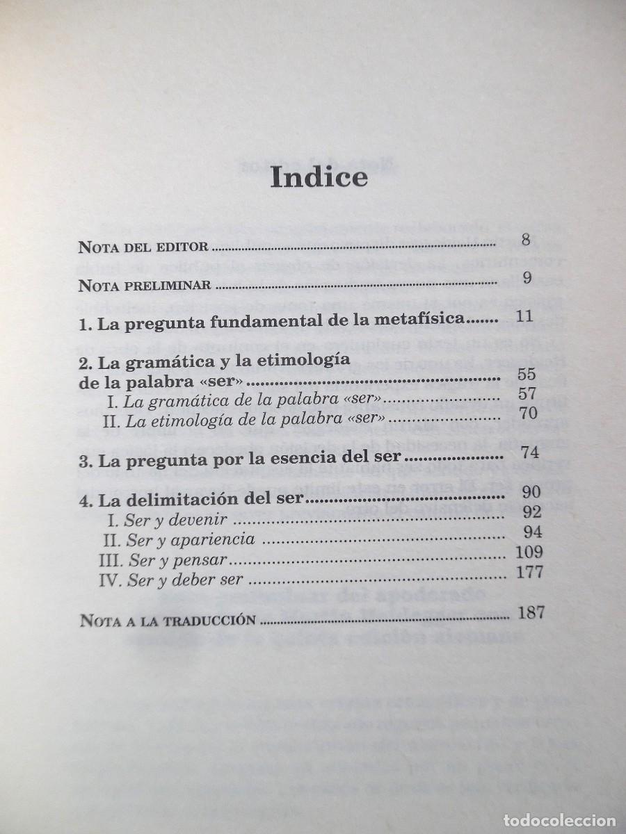 Libros de segunda mano: Introducci&oacute;n a la metaf&iacute;sica, de Martin Heidegger - Foto 3