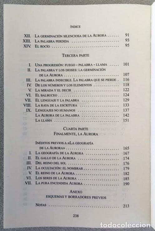Libros de segunda mano: De la aurora. - ZAMBRANO, Mar&iacute;a.- - Foto 5