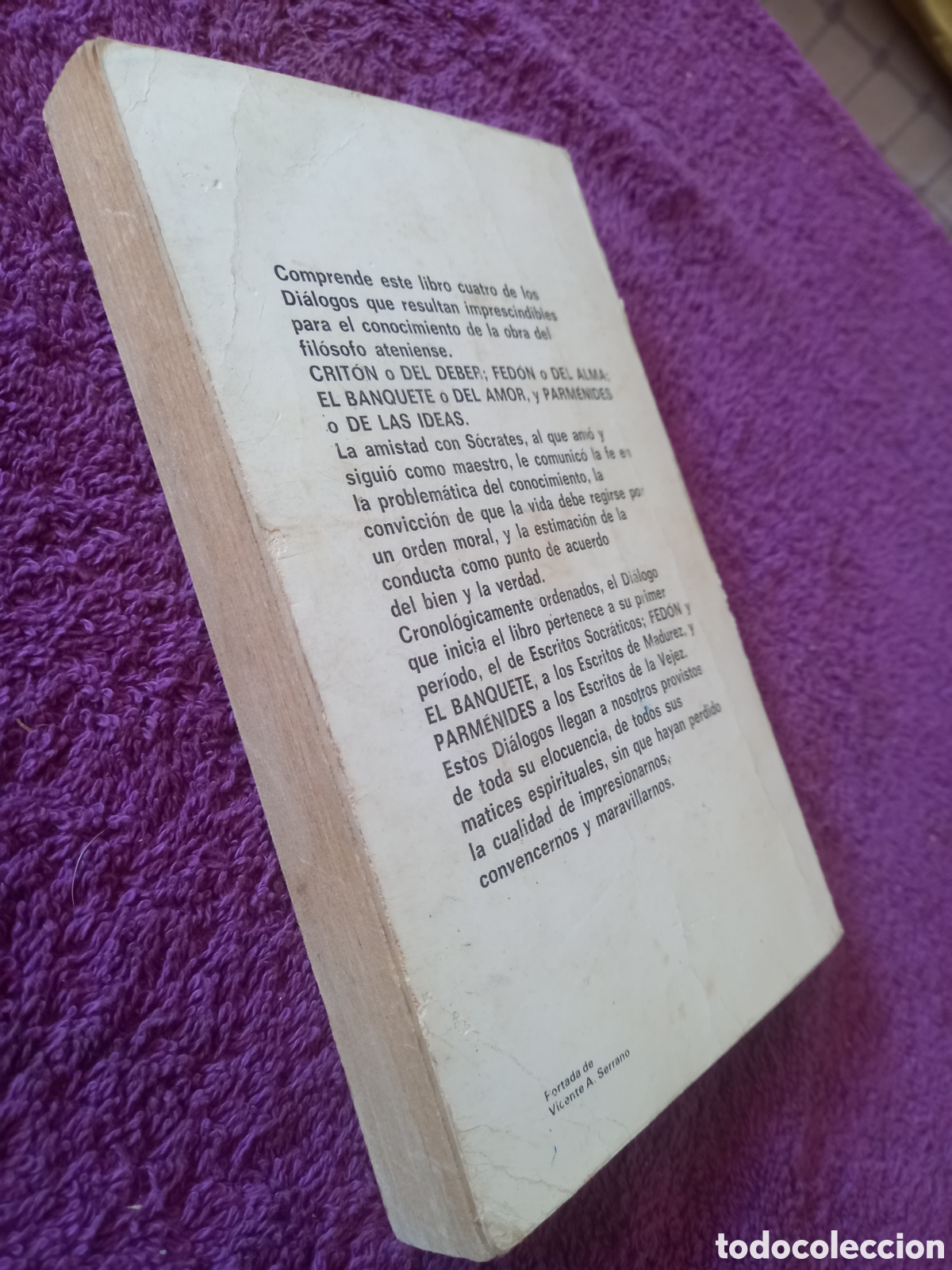 Libros de segunda mano: Dialogos. Plat&oacute;n. Biblioteca de bolsillo - Foto 4