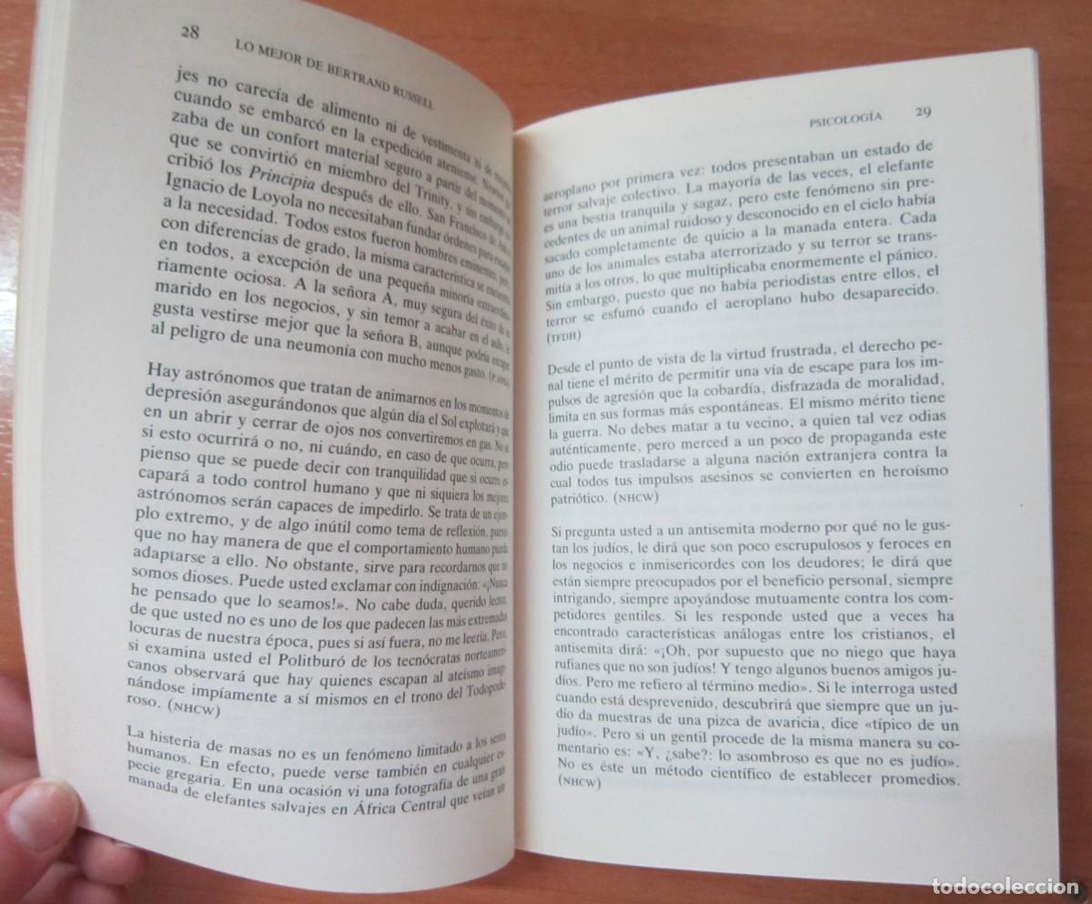 Libros de segunda mano: Lo mejor de Bertrand Russell - Foto 3