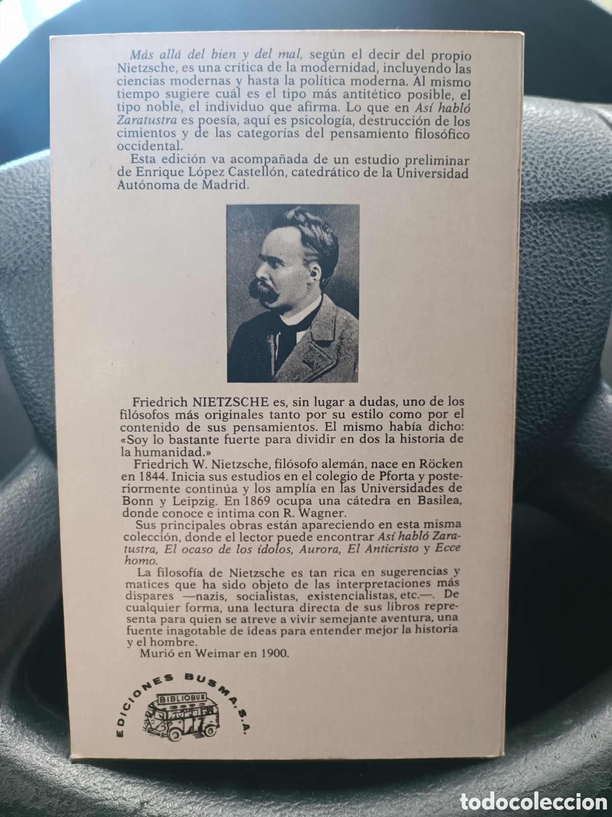 Libros de segunda mano: M&aacute;s all&aacute; del bien y del mal Nietzsche, Friedrich - Foto 2