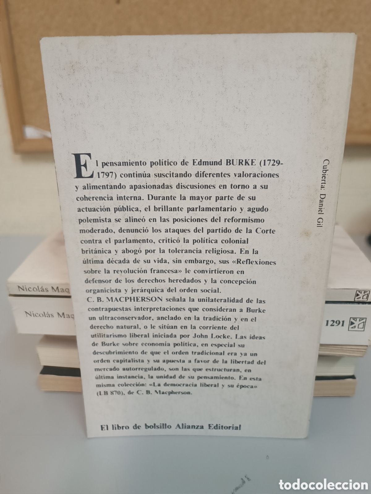 Libros de segunda mano: BURKE. C. B. MACPHERSON. ALIANZA EDITORIAL - Foto 2