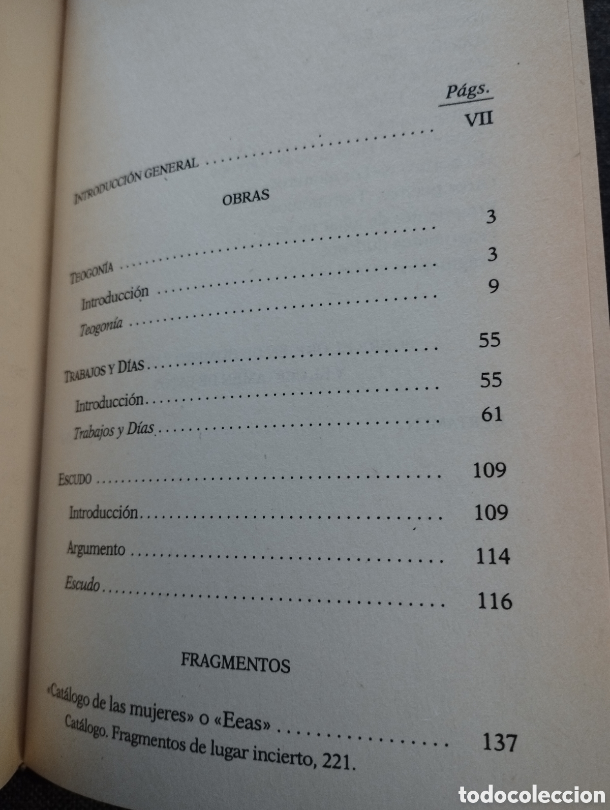 Libros de segunda mano: OBRAS Y FRAGMENTOS (HESIODO) - Foto 3