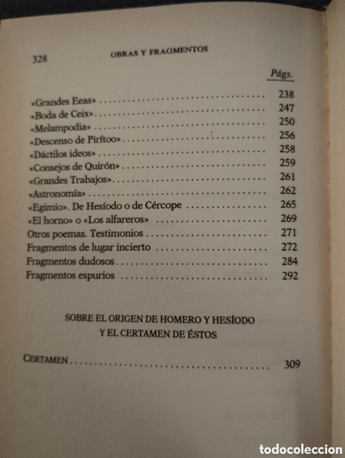 Libros de segunda mano: OBRAS Y FRAGMENTOS (HESIODO) - Foto 4