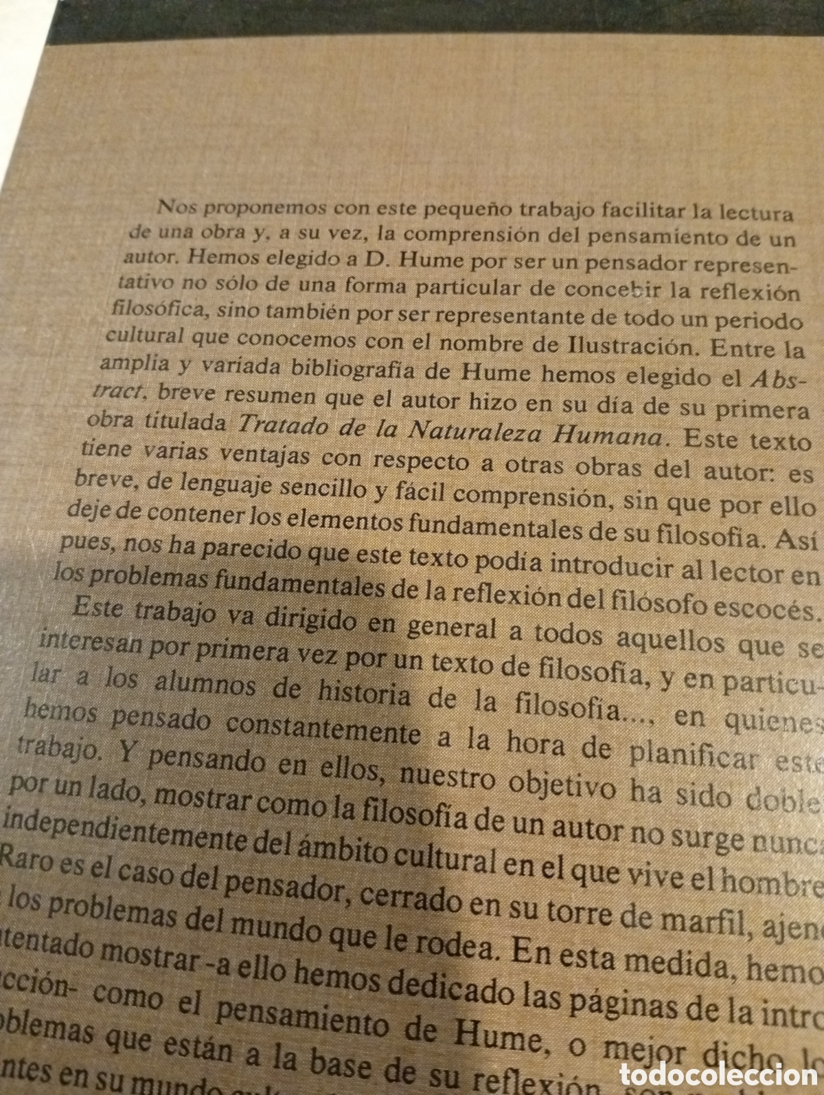 Libros de segunda mano: ABSTRACT. DAVID HUME. EDITORIAL HUMANITAS. - Foto 4