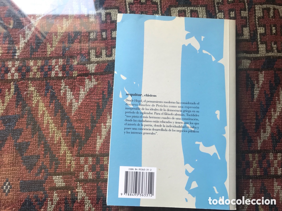 Libros de segunda mano: Tuc&iacute;dides. El discurso f&uacute;nebre de Pericles. Sequitur - Foto 3