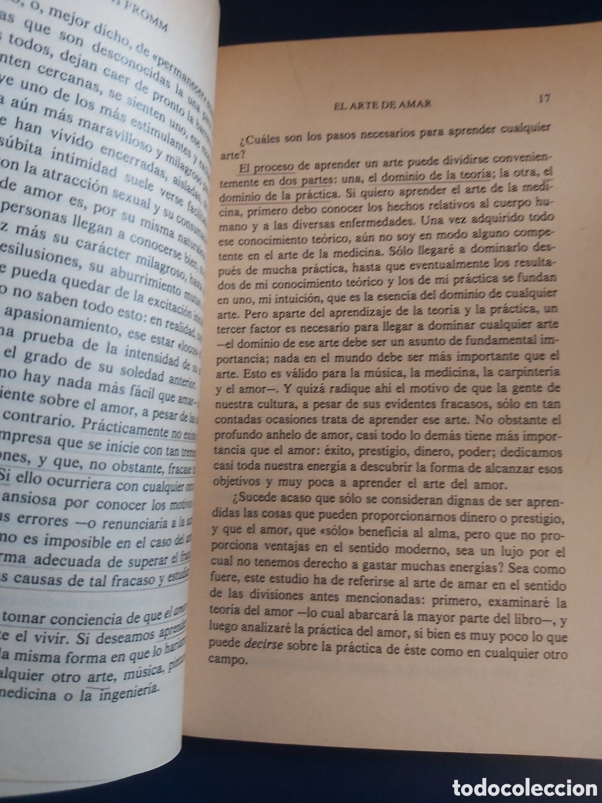 Libros de segunda mano: QUELA LIBRO. EL ARTE DE AMAR E. FROMM PAIDOS STUDIO 1987 - Foto 6