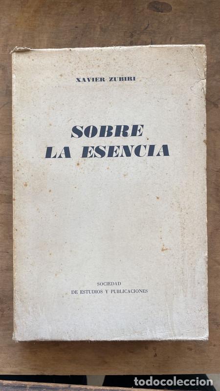 Libros de segunda mano: Sobre la esencia - Xavier Zubiri - Foto 1