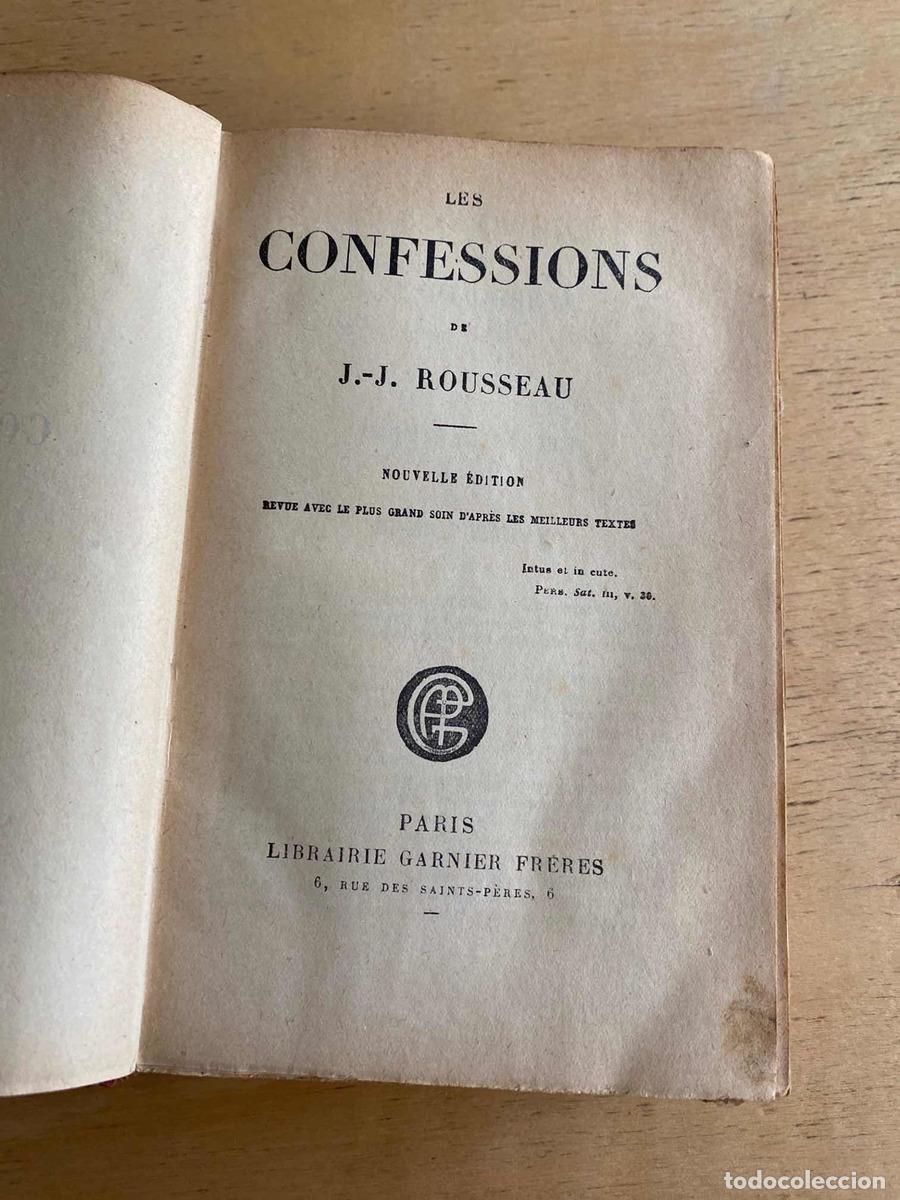 Libros de segunda mano: Les Confessions - J.J. Rousseau - Foto 1