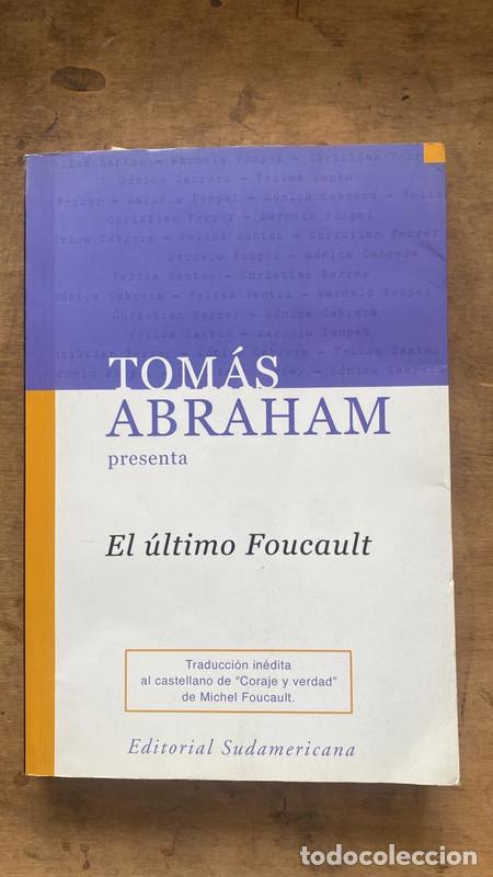 Libros de segunda mano: El &uacute;ltimo Foucault - Abraham Tomas - Foto 1