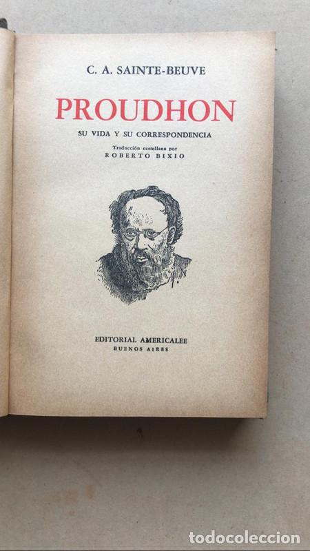 Libros de segunda mano: Proudhon - C.A. Sainte Beuve - Foto 1