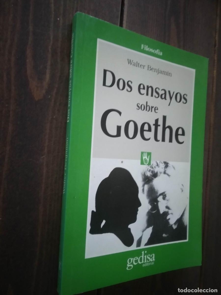 Libros de segunda mano: DOS ENSAYOS SOBRE GOETHE - Walter Benjamin - Foto 1