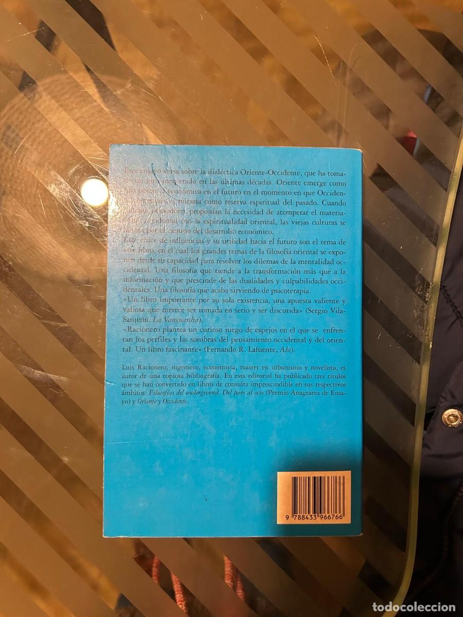 Libros de segunda mano: LUIS RACIONERO. ORIENTE Y OCCIDENTE - Foto 2
