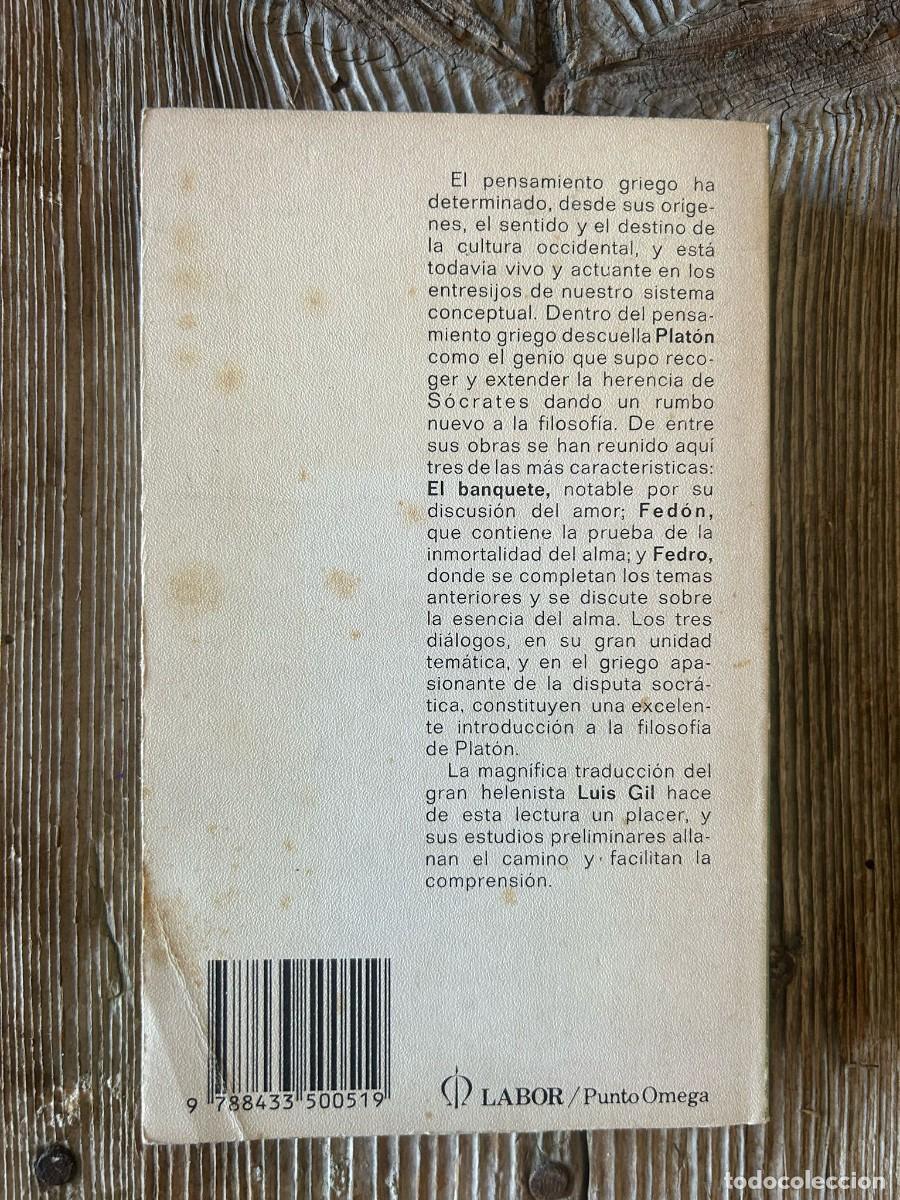 Libros de segunda mano: PLATON EL BANQUETE FEDON FEDRO - Foto 3