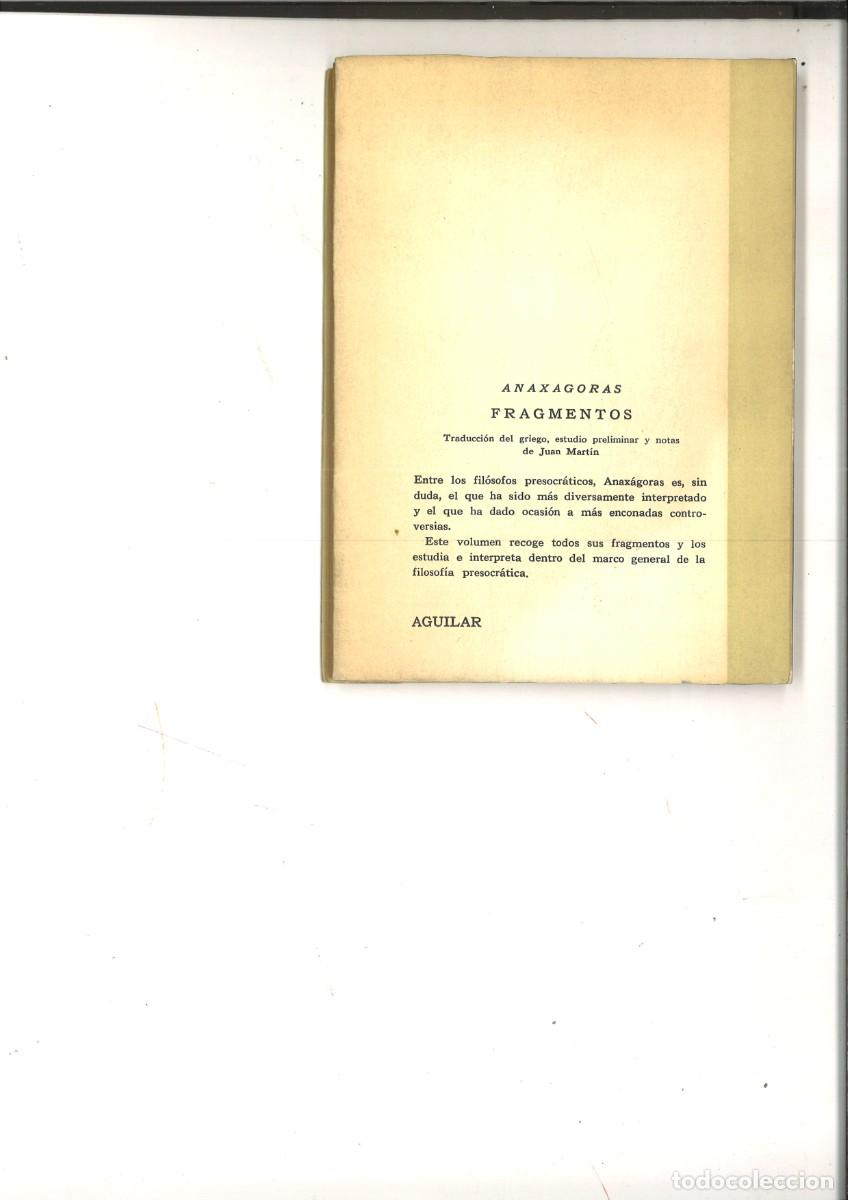 Libros de segunda mano: FRAGMENTOS. Anaxagoras - Foto 2